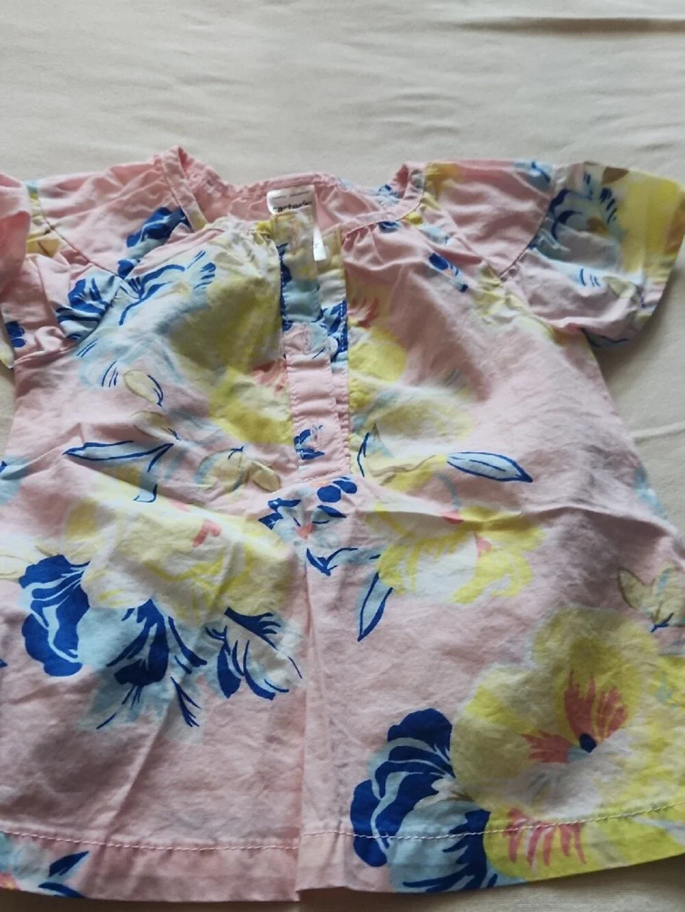 Carter's Pink Girls' Elephant Tee & Pink Floral Blouse Set